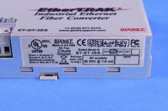 Bộ chuyển đổi tín hiệu quang Ethernet Sixnet ET-GT-3ES